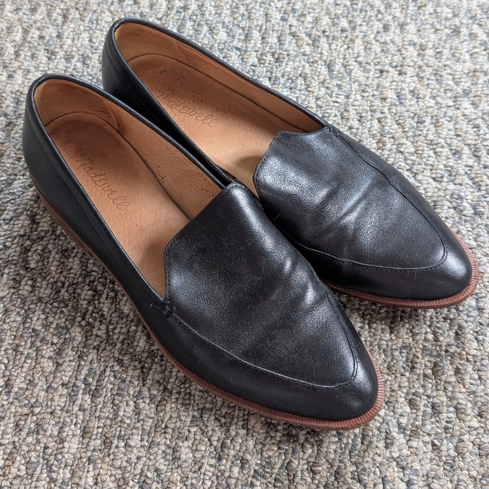 Madewell Black Leather Loafers for Women